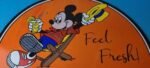 Vintage Porcelain Sign – Orange Crush Beverage Mickey Mouse Gas Pump Sign - Image 3
