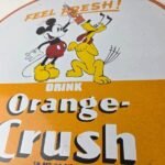 Vintage Porcelain Sign – Orange Crush Beverage Mickey Mouse Gas Station Sign - Image 4