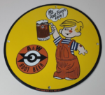 Vintage Porcelain Sign – Root Beer A&W Beverage Dennis Menace Advertising Sign - Image 12