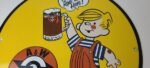 Vintage Porcelain Sign – Root Beer A&W Beverage Dennis Menace Advertising Sign - Image 3