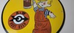 Vintage Porcelain Sign – Root Beer A&W Beverage Dennis Menace Advertising Sign - Image 4