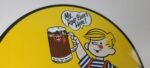 Vintage Porcelain Sign – Root Beer A&W Beverage Dennis Menace Advertising Sign - Image 5