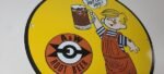 Vintage Porcelain Sign – Root Beer A&W Beverage Dennis Menace Advertising Sign - Image 6