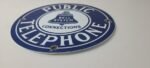 Vintage Public Telephones Sign – Bell System Gas Pump Porcelain Phone Booth Sign - Image 11