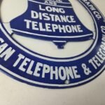 Vintage Public Telephones Sign – Bell System Phone Booth Porcelain Gas Pump Sign - Image 11