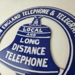 Vintage Public Telephones Sign – Bell System Phone Booth Porcelain Gas Pump Sign - Image 12