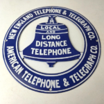 Vintage Public Telephones Sign – Bell System Phone Booth Porcelain Gas Pump Sign - Image 15
