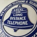 Vintage Public Telephones Sign – Bell System Phone Booth Porcelain Gas Pump Sign - Image 4
