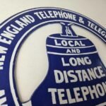 Vintage Public Telephones Sign – Bell System Phone Booth Porcelain Gas Pump Sign - Image 5