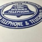 Vintage Public Telephones Sign – Bell System Phone Booth Porcelain Gas Pump Sign - Image 10