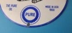 Vintage Pure Motor Oil Porcelain Sign – Betty Boop Gas Pump Plate Sign - Image 12