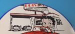 Vintage Pure Motor Oil Porcelain Sign – Betty Boop Gas Pump Plate Sign - Image 5