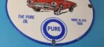 Vintage Pure Motor Oil Porcelain Sign – Betty Boop Gas Pump Plate Sign - Image 7