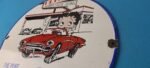Vintage Pure Motor Oil Porcelain Sign – Betty Boop Gas Pump Plate Sign - Image 9