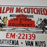 Vintage Ralph Motion Picture Sign – Movie Livestock Horses Porcelain Gas Sign - Image 12