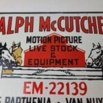 Vintage Ralph Motion Picture Sign – Movie Livestock Horses Porcelain Gas Sign - Image 3
