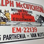 Vintage Ralph Motion Picture Sign – Movie Livestock Horses Porcelain Gas Sign - Image 7