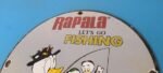 Vintage Rapala Fishing Lures Ad Sign – Donald Duck Porcelain Gas Pump Plate Sign - Image 8