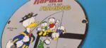 Vintage Rapala Fishing Lures Ad Sign – Donald Duck Porcelain Gas Pump Plate Sign - Image 9