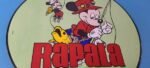 Vintage Rapala Fishing Sign – Mickey Mouse Sign – Tackle Lures Gas Oil Pump Sign - Image 6