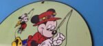 Vintage Rapala Fishing Sign – Mickey Mouse Sign – Tackle Lures Gas Oil Pump Sign - Image 8
