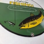 Vintage Rapala Original Minnow Porcelain Sign – Let's Go Fishing Lure Sign - Image 11