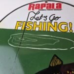 Vintage Rapala Original Minnow Porcelain Sign – Let's Go Fishing Lure Sign - Image 3