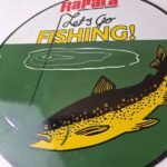 Vintage Rapala Original Minnow Porcelain Sign – Let's Go Fishing Lure Sign - Image 4
