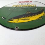 Vintage Rapala Original Minnow Porcelain Sign – Let's Go Fishing Lure Sign - Image 10