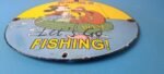 Vintage Rapala Sign – Mickey Mouse Pluto Fishing Tackle Lures Gas Oil Pump Sign - Image 11