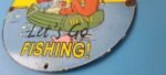 Vintage Rapala Sign – Mickey Mouse Pluto Fishing Tackle Lures Gas Oil Pump Sign - Image 10