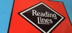 Vintage Reading Lines Sign – Railroad Railway Train Car Porcelain Gas Pump Sign - Image 6