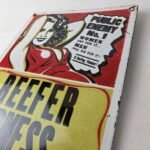 Vintage Reefer Madness Porcelain Sign – Adults Only Propaganda Sign - Image 12