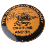 Vintage Refiners Porcelain Sign – Motor Oil Company Service Station Pump Sign