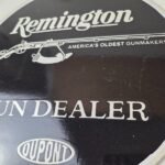 Vintage Remington Gun Dealer Porcelain Sign – Lever Rifle Logo Sign - Image 4