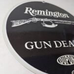 Vintage Remington Gun Dealer Porcelain Sign – Lever Rifle Logo Sign - Image 6