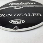 Vintage Remington Gun Dealer Porcelain Sign – Lever Rifle Logo Sign - Image 10