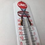 Vintage Remington Rifle Sign – Hunting Ad Sign on Porcelain Thermometer - Image 5