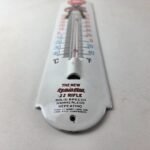 Vintage Remington Rifle Sign – Hunting Ad Sign on Porcelain Thermometer - Image 10