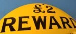 Vintage Reward Sign – Motor Union Porcelain Convex Gas Service Pump Sign - Image 5