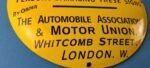 Vintage Reward Sign – Motor Union Porcelain Convex Gas Service Pump Sign - Image 7