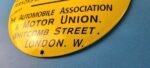 Vintage Reward Sign – Motor Union Porcelain Convex Gas Service Pump Sign - Image 10