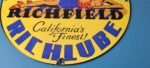 Vintage Richfield Richlube Sign – California's Finest Pinup Girl Gas Pump Sign - Image 12