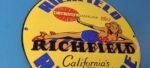 Vintage Richfield Richlube Sign – California's Finest Pinup Girl Gas Pump Sign - Image 6