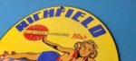 Vintage Richfield Richlube Sign – California's Finest Pinup Girl Gas Pump Sign - Image 8