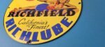 Vintage Richfield Richlube Sign – California's Finest Pinup Girl Gas Pump Sign - Image 10