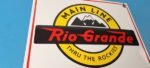 Vintage Rio Grande Railroad Sign – Railway Train Station Caboose Porcelain Sign - Image 6