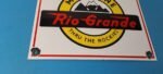 Vintage Rio Grande Railroad Sign – Railway Train Station Caboose Porcelain Sign - Image 7