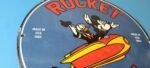 Vintage Rocket Gasoline Sign – Disney Mickey Mouse Gas Oil Pump Porcelain Sign - Image 6