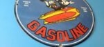 Vintage Rocket Gasoline Sign – Disney Mickey Mouse Gas Oil Pump Porcelain Sign - Image 7